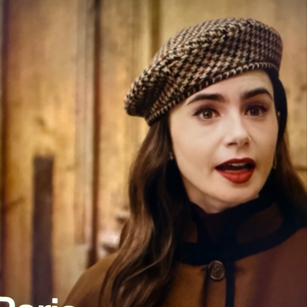 MAISON MICHEL New Billy checked wool beret